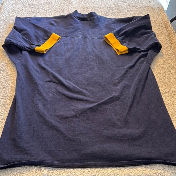 Rare Vintage Dark Blue and Yellow Alpha Tau Omega Sorority Tee - Picture 6 of 6